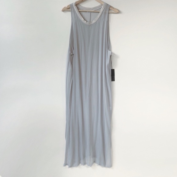 LACAUSA Dresses & Skirts - LACAUSA Sheer Gray Tunic  Dress NWT